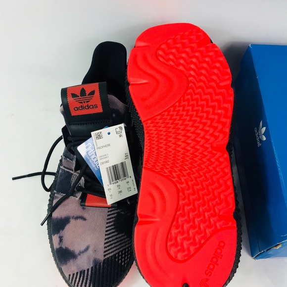 Mens Adidas Prophere Black Solar Red size 10 - Picture 5 of 8